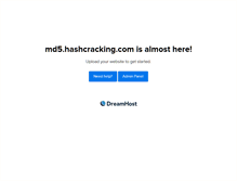 Tablet Screenshot of md5.hashcracking.com